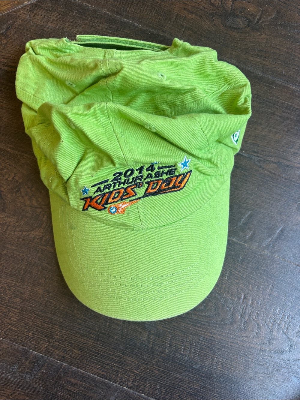 Kids Green '2014 Arthur Ashe Kids Day' Cap
